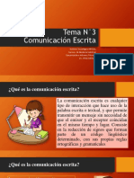 Tema N° 3 Comunicación escrita