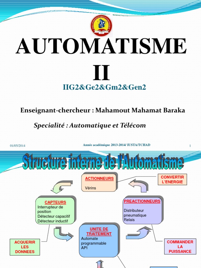 Application Des Interrupteurs à Lame Souple Plan Et Schéma Cours Autom2 | PDF | Capteur | Outils