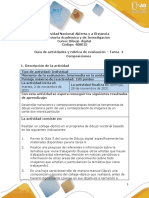 Guía de Actividades y Rúbrica de Evaluación - Unidad 3 - Tarea 4 - Composiciones