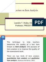 Item Analysis Lecture - Ail1pdf