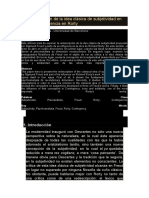 La Redescripción de La Idea Clásica de Subjetividad en Freud y Su Influencia en Rorty