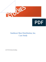 Southeast Shoe Distribution, Inc. Case Study: ACCT 4004 Advanced Auditing