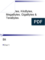 Bits, Bytes, Kilobytes, Megabytes, Gigabytes & Terabytes