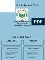 Critical Book Report Task: (Reinaldo Adri Nyoman) (5213142024) (Pendidikan Tataboga)