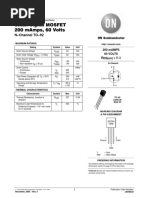 2N7000 Small Signal Mosfet 200 Mamps, 60 Volts