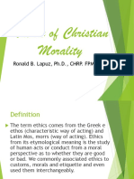 Nature of Christian Morality