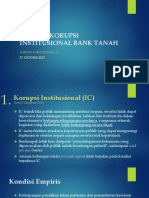 Potensi Korupsi Institusional Bank Tanah