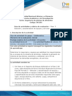 Guía de Actividades y Rúbrica de Evaluación - Unidad 2 - Fase 3 - Selección y Caracterización de Equipos y Servicios