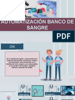 Exposicion de Bioquimica Automatizacion de Banco de Sangre