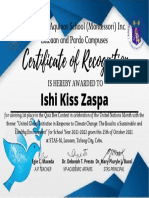 Teal and White Certificate of Course Completion Certificate