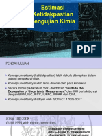 Cara Mudah Menetapkan Estimasi Ketidakpastian Pengujian Kimia Tanpa Ribet