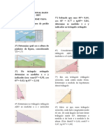 Como resolver problemas de trigonometria em triângulos e figuras planas