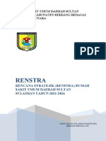 RENSTRA 2021-2026 RSUD SUltan Sulaiman YG PASTI - COVER DAN DFTR ISI