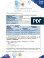 Guia de Actividad y Rubrica de Evaluacion - Tarea 1 - Seres Vivos