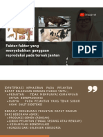 Faktor-Faktor Penyebab Kemajiran Pada Saluran Reproduksi Jantan