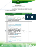 Agenda de Aprendizaje M1