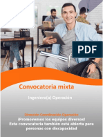 Convocatoria Ingeniero (A) Operación