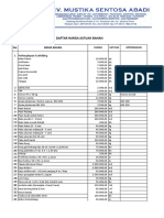 Daftar Harga Satuan Bahan