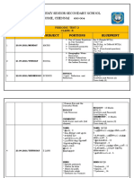 Class X - Periodic Test 2 - Portions & Blueprint