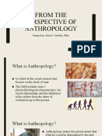Lesson 3. From The Perspective of Anthropology