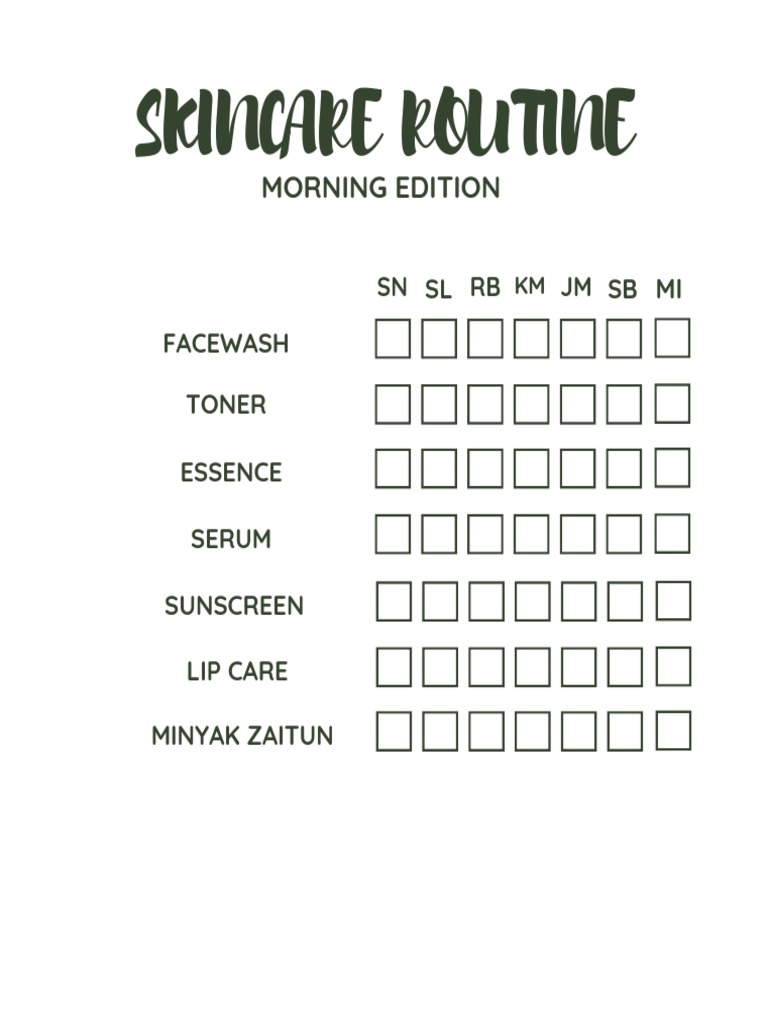 Comprehensive Skincare Routine Guide | PDF | Cooking, Food & Wine ...