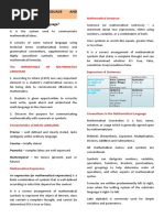 MATHEMATICAL LANGUAGE AND SYMBOLS