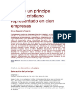 Idea de Un Príncipe Político Cristiano Representado en Cien Empresas