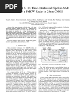 A 2GS/s 9-Bit 8-12x Time-Interleaved Pipeline-SAR ADC For A PMCW Radar in 28nm CMOS