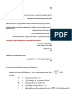 Design of Steel For CRCP Reinforcement (IRC-118-2015)