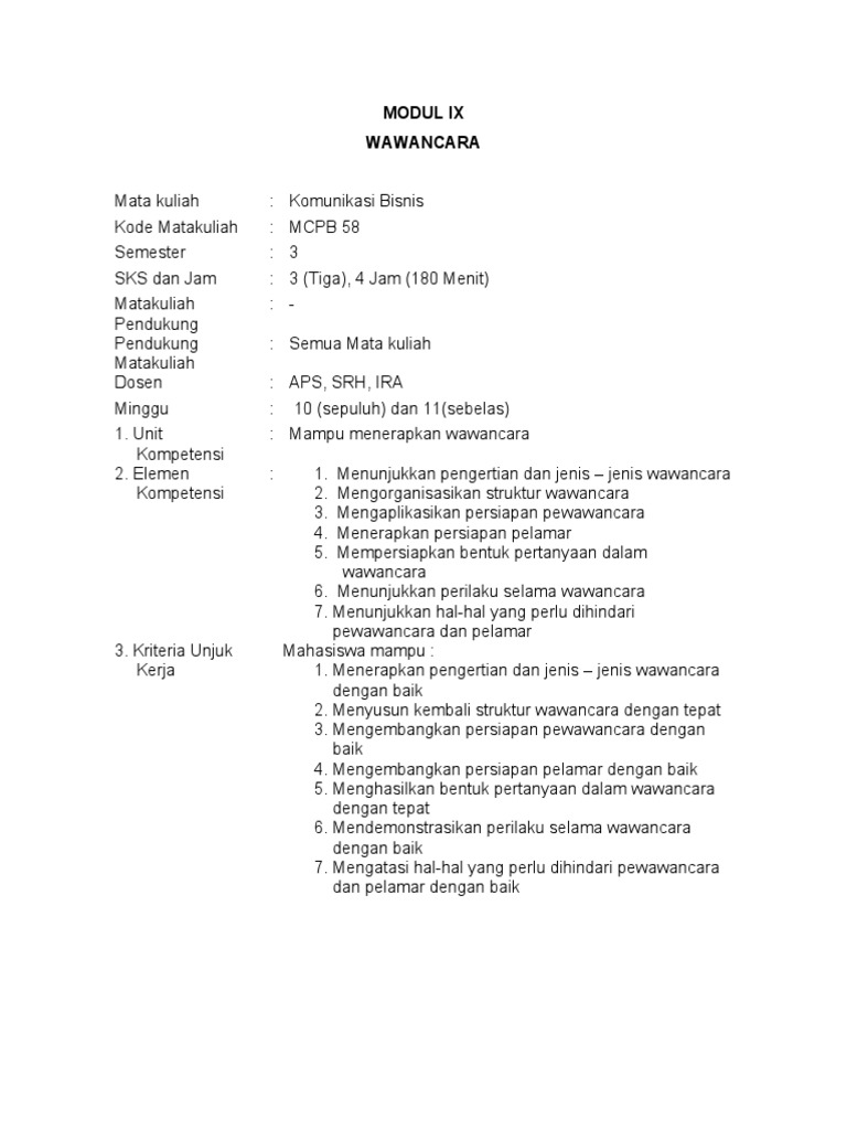 contoh makalah wawancara menarik dan mudah dipahami