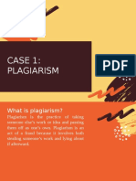 Case 1: Plagiarism
