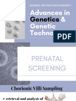 Advances in & Genetic Technology: Maternal and Child Health Nursing I