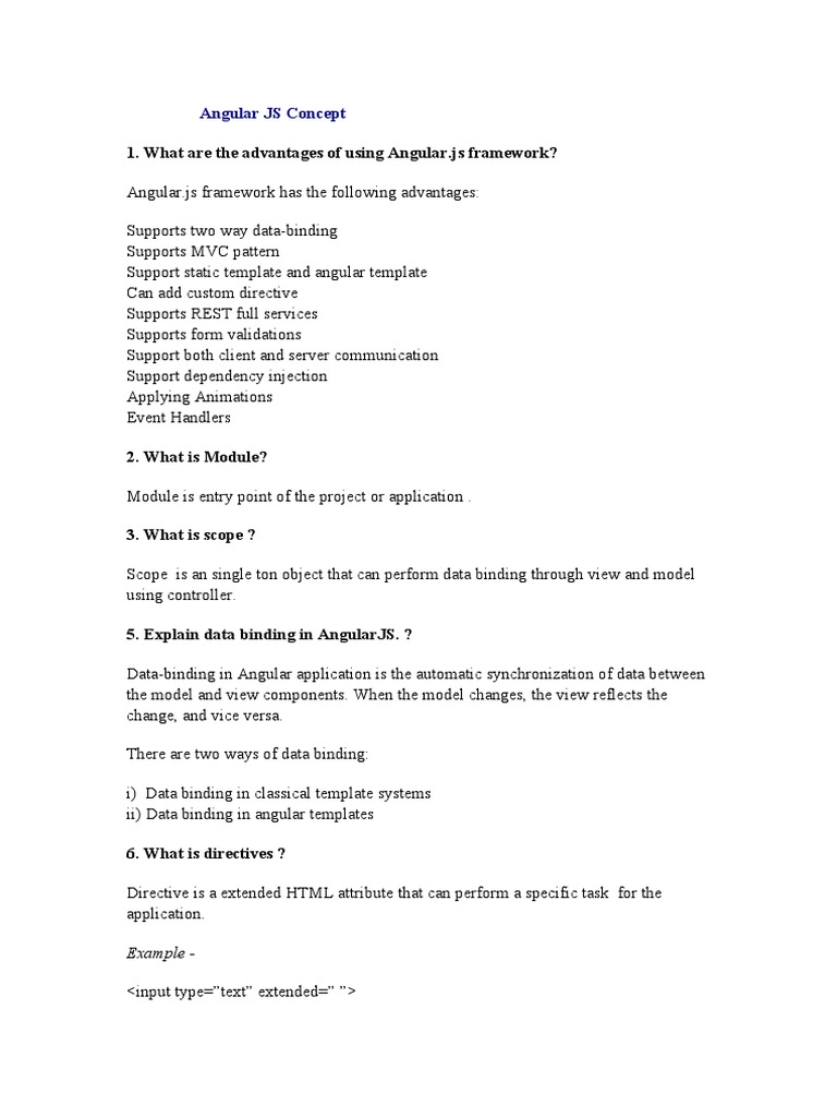 What Are The Advantages of Using Angular Js Framework? PDF