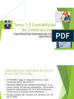 Tema 1.5 Contabilidad de Construcciones: Caracteristicas Tributarias Del Sector Construcciones