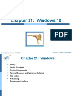 Chapter 21: Windows 10: Silberschatz, Galvin and Gagne ©2018 Operating System Concepts - 10 Edition