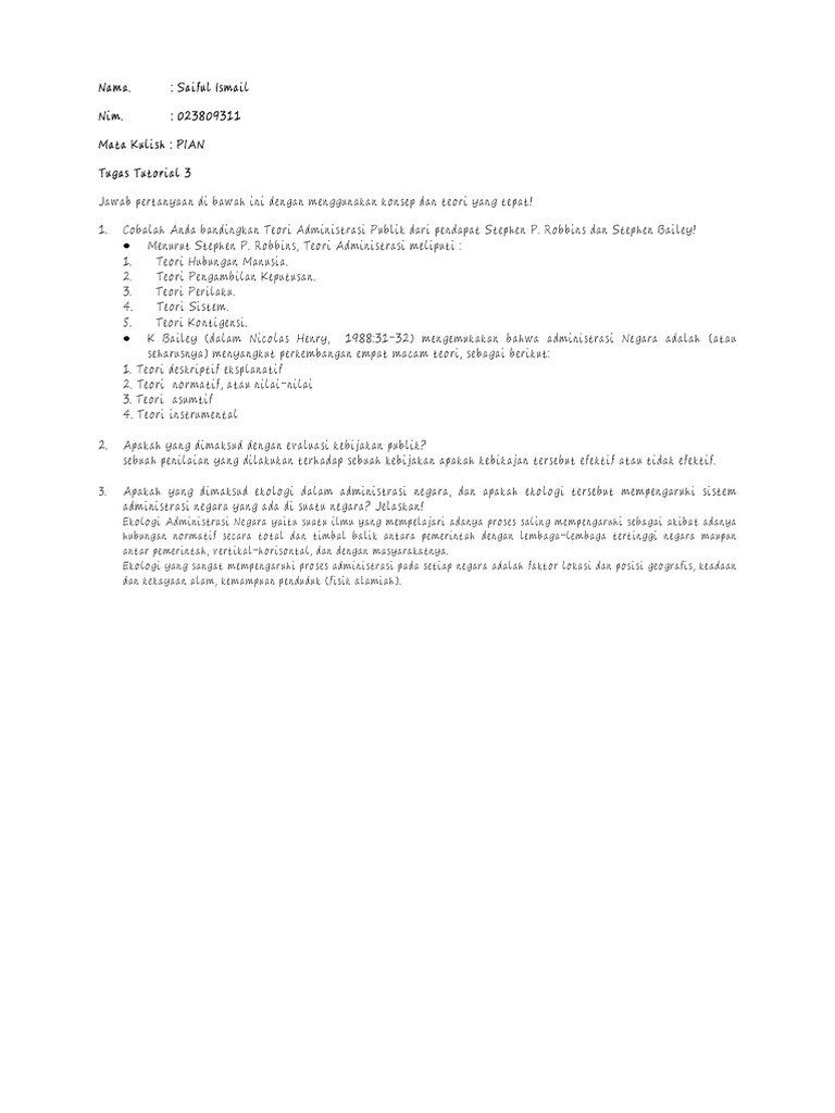 Tugas 3 PIAN | PDF