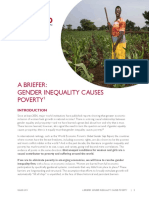 Usaid - Gov A Briefer: Gender Inequality Causes Poverty