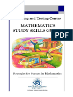 Mathematics Study Skills Guide: Tutoring and Testing Center