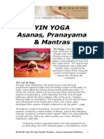 Yin Yoga Asanas, Pranayama & Mantras