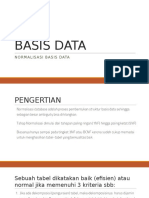 Normalisasi Basis Data