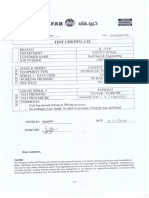 Hydraulic Pump Calibration Sample