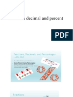 Fraction Decimal and Percent