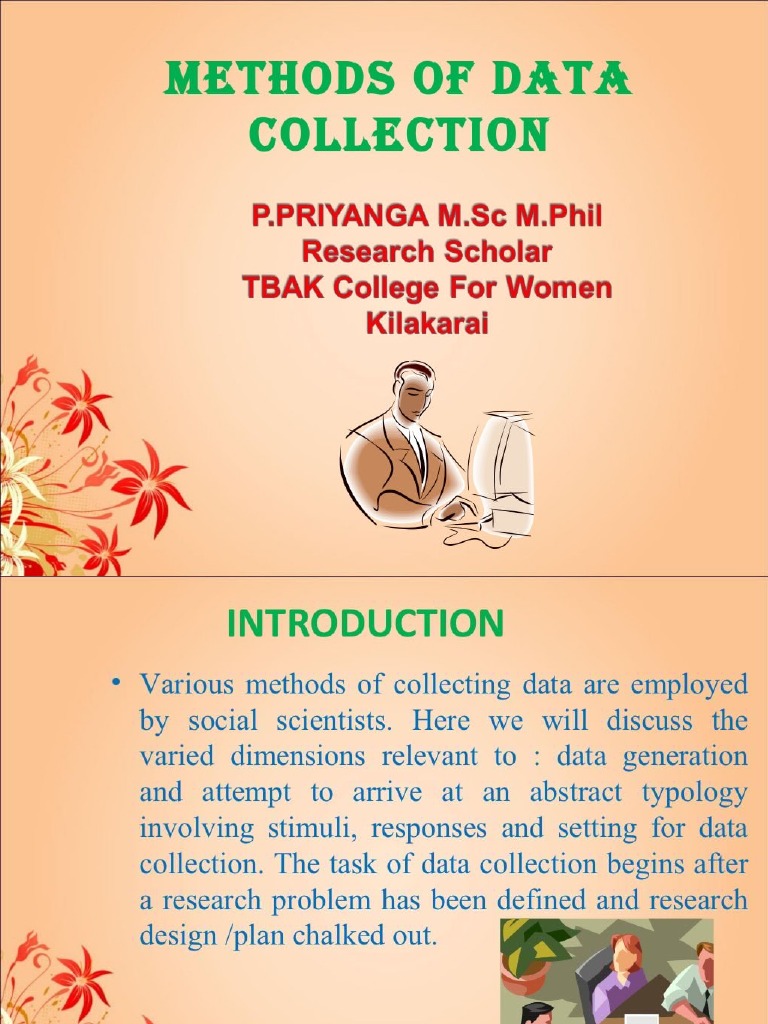 Methods of Data Collection | PDF