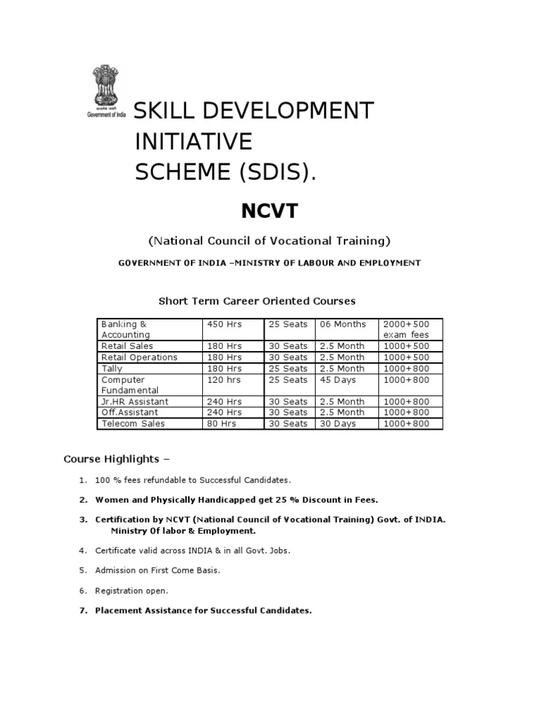Skill Courses for Job Seekers | PDF | Business