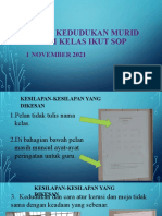 Pelan Kedudukan Murid DLM Kelas Ikut SOP