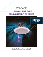 7.PA-TOA Ceiling Mount Speaker - PC-648R