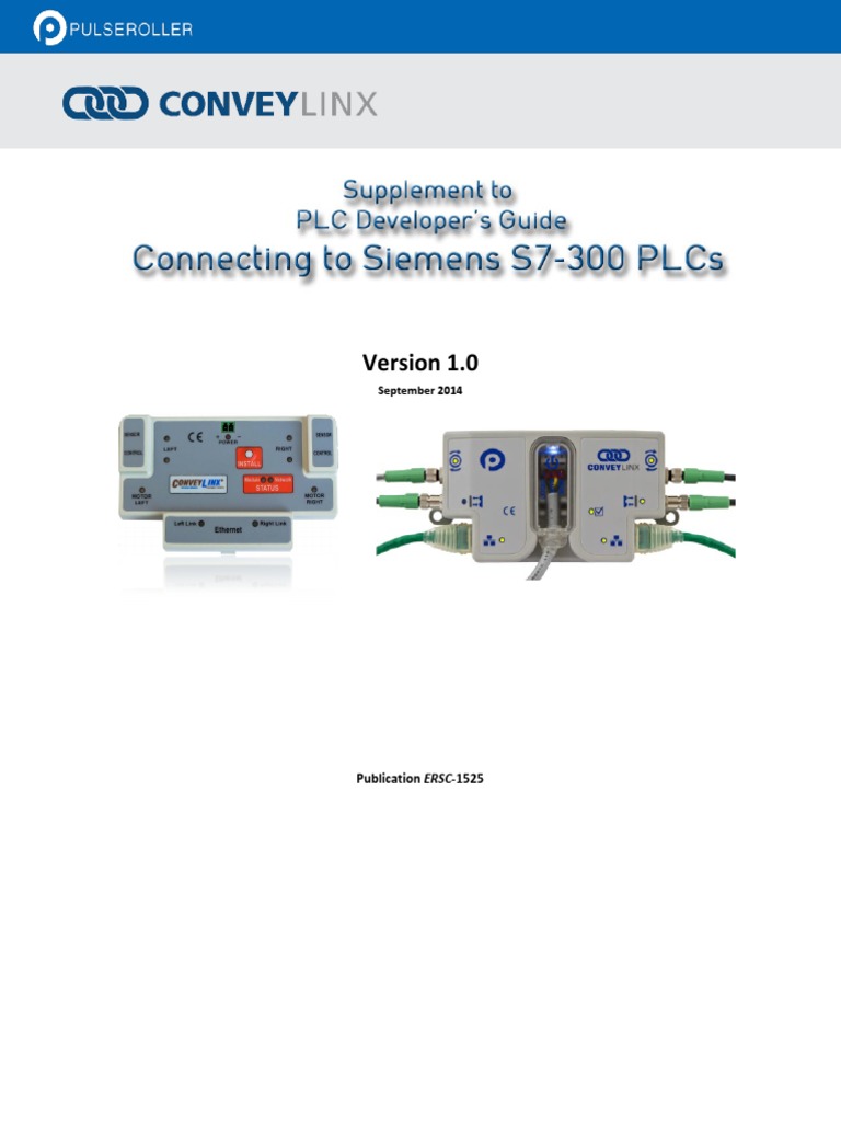 Connecting ConveyLinx To Siemens PLCs v1 0 | PDF | Programmable Logic ...