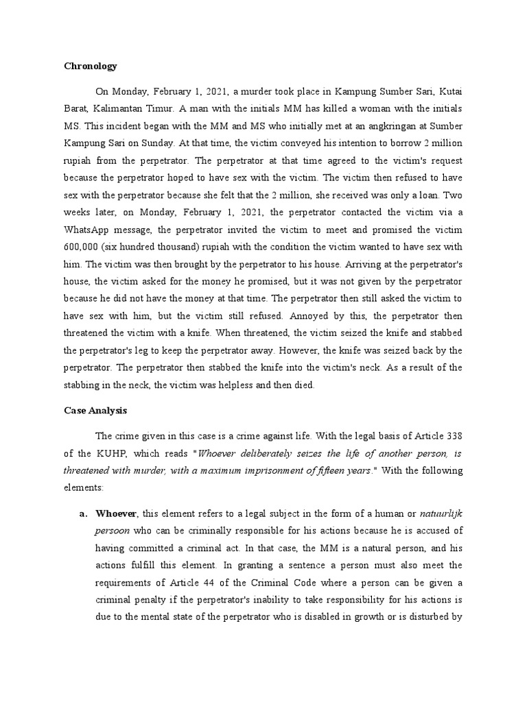 Analysis Crime Indonesian | PDF | Criminal Law | Crime & Violence