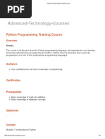 Python Programming Training Course