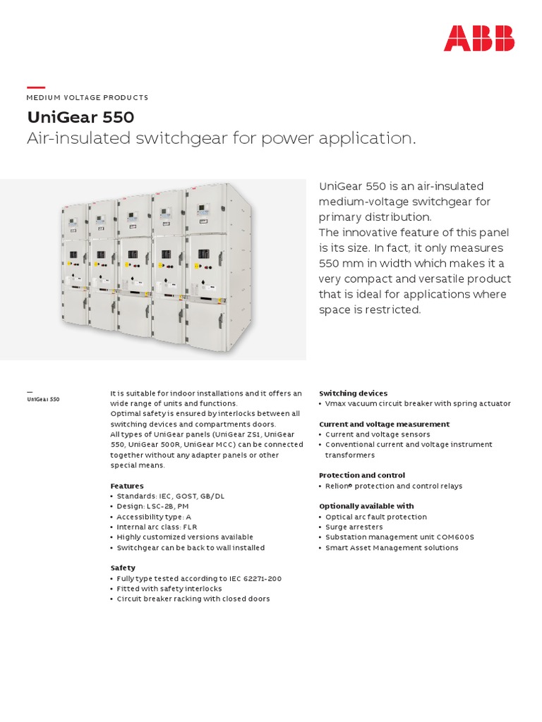 UG 550 - Leaflet - en | PDF | Electrical Equipment | Components